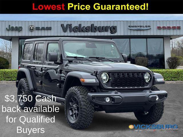 2026 Jeep Wrangler 4-Door Willys 4x4 for sale in Vicksburg, MI