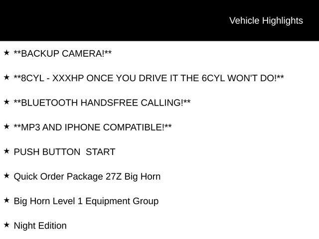 2026 RAM Ram 1500 RAM 1500 BIG HORN CREW CAB 4X4 57 BOX 2026 RAM Ram 1500 RAM 1500 BIG HORN CREW CAB 4X4 57 BOX
