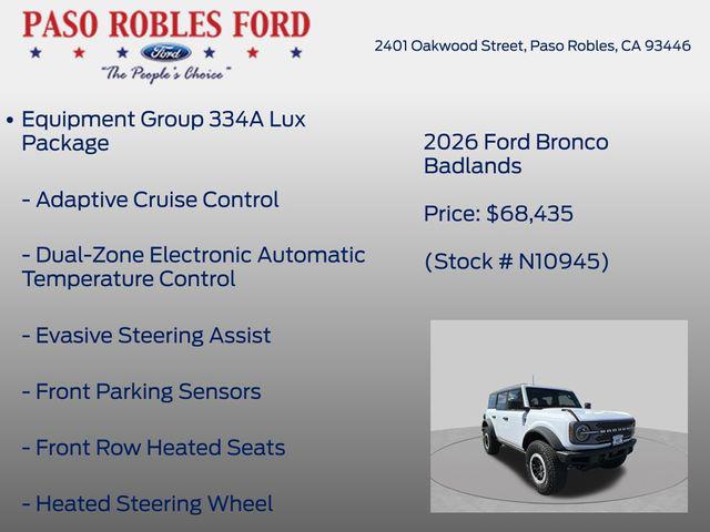 2026 Ford Bronco Badlands