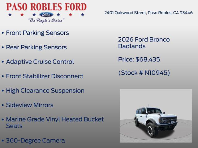 2026 Ford Bronco Badlands