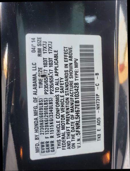 2014 Honda Odyssey EX-L