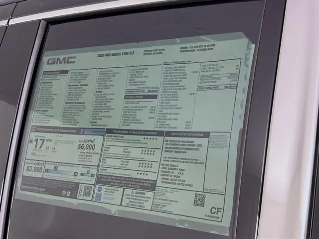 2026 GMC Sierra 1500 Double Cab, Standard Bed, SLE, 4WD