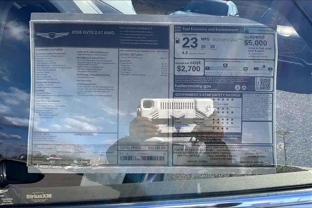 2026 Genesis GV70 2.5T