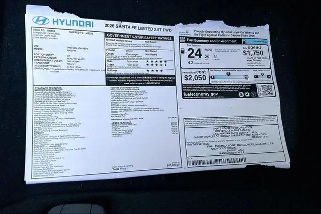 2026 Hyundai Santa Fe Limited