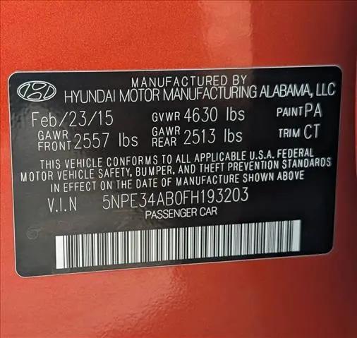 2015 Hyundai Sonata Sport 2.0T