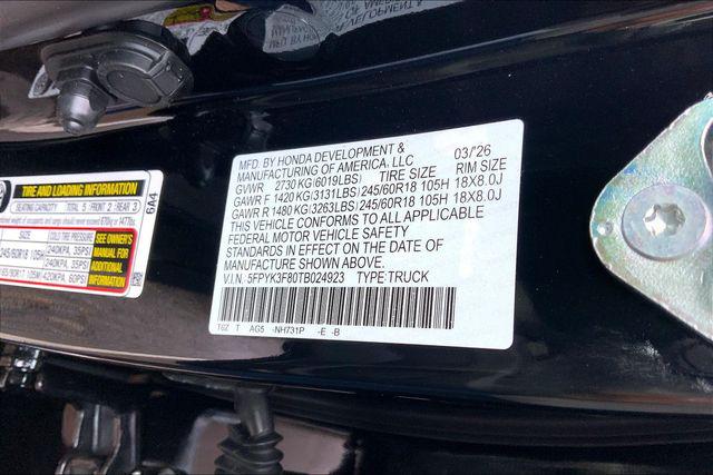 2026 Honda Ridgeline Black Edition