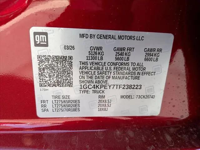 2026 Chevrolet Silverado 2500HD Crew Cab, Standard Bed, LTZ, 4WD