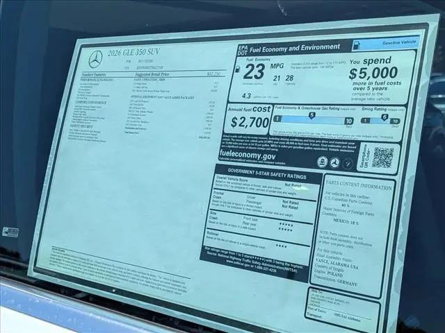 2026 Mercedes-Benz GLE GLE 350 GLE 350
