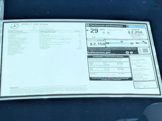 2026 Mercedes-Benz C-CLASS C 300 C 300