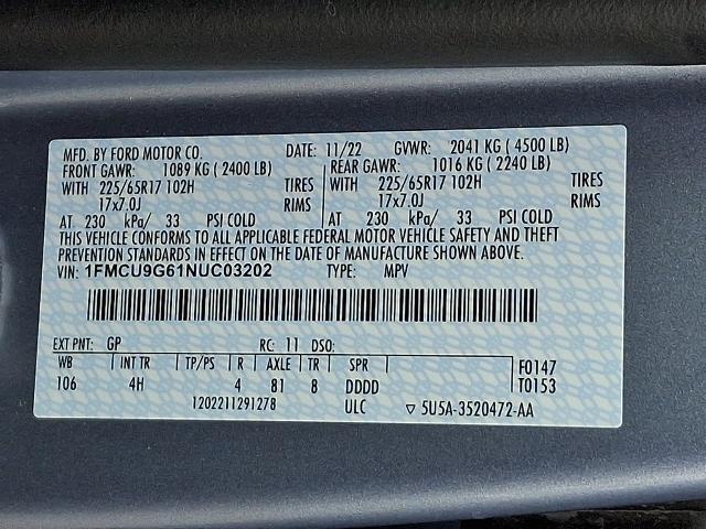 2022 Ford Escape SE