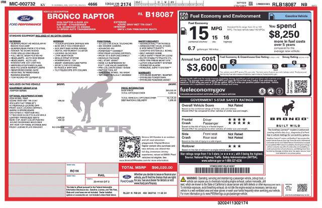 2024 Ford Bronco Raptor