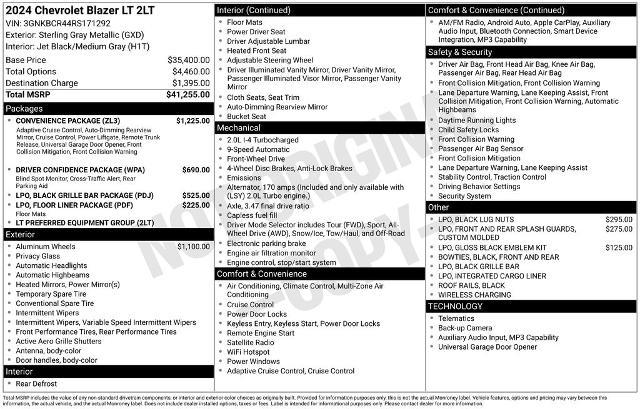 2024 Chevrolet Blazer FWD 2LT