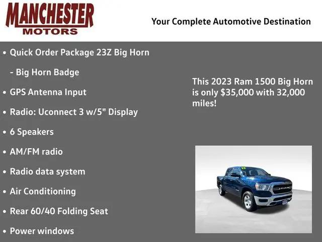 2023 Ram 1500 Big Horn Crew Cab 4x4 5'7" Box