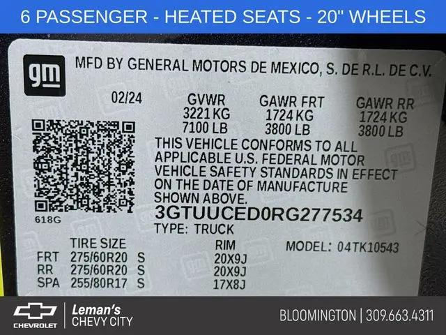 2024 GMC Sierra 1500 4WD Crew Cab Short Box Elevation with 3SB