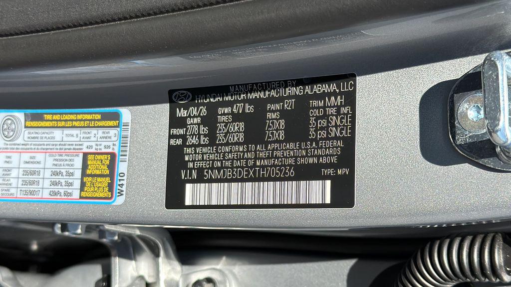 New 2026 Shimmering Silver HYUNDAI SEL FWD image 35