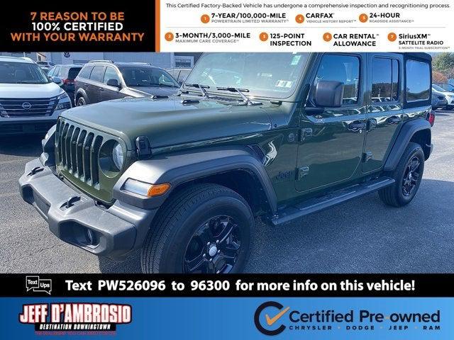 2023 Jeep Wrangler 4-Door Sport S 4x4