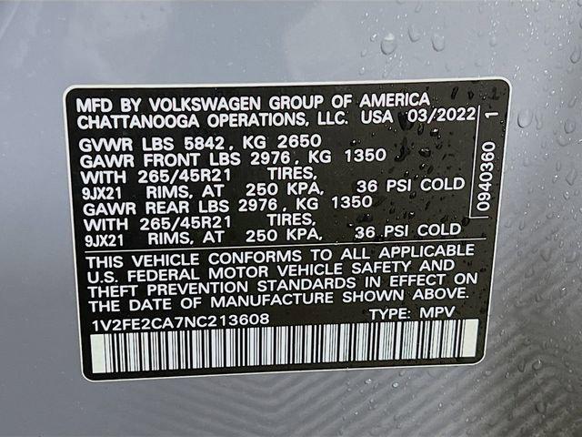 2022 Volkswagen Atlas Cross Sport 3.6L V6 SEL Premium R-Line