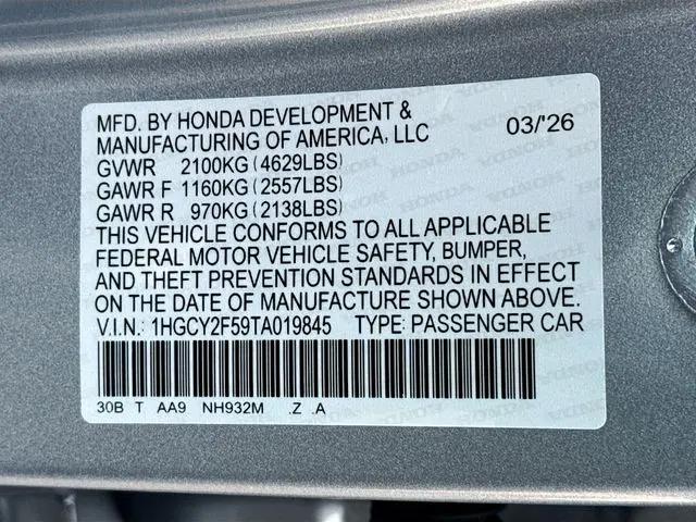 2026 Honda Accord Sedan Sport