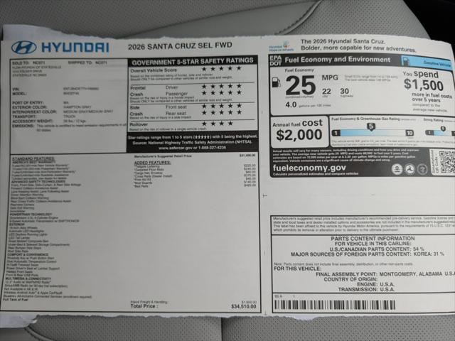 2026 Hyundai Santa Cruz SEL