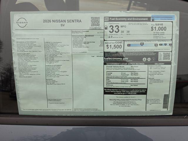 2026 Nissan Sentra SV