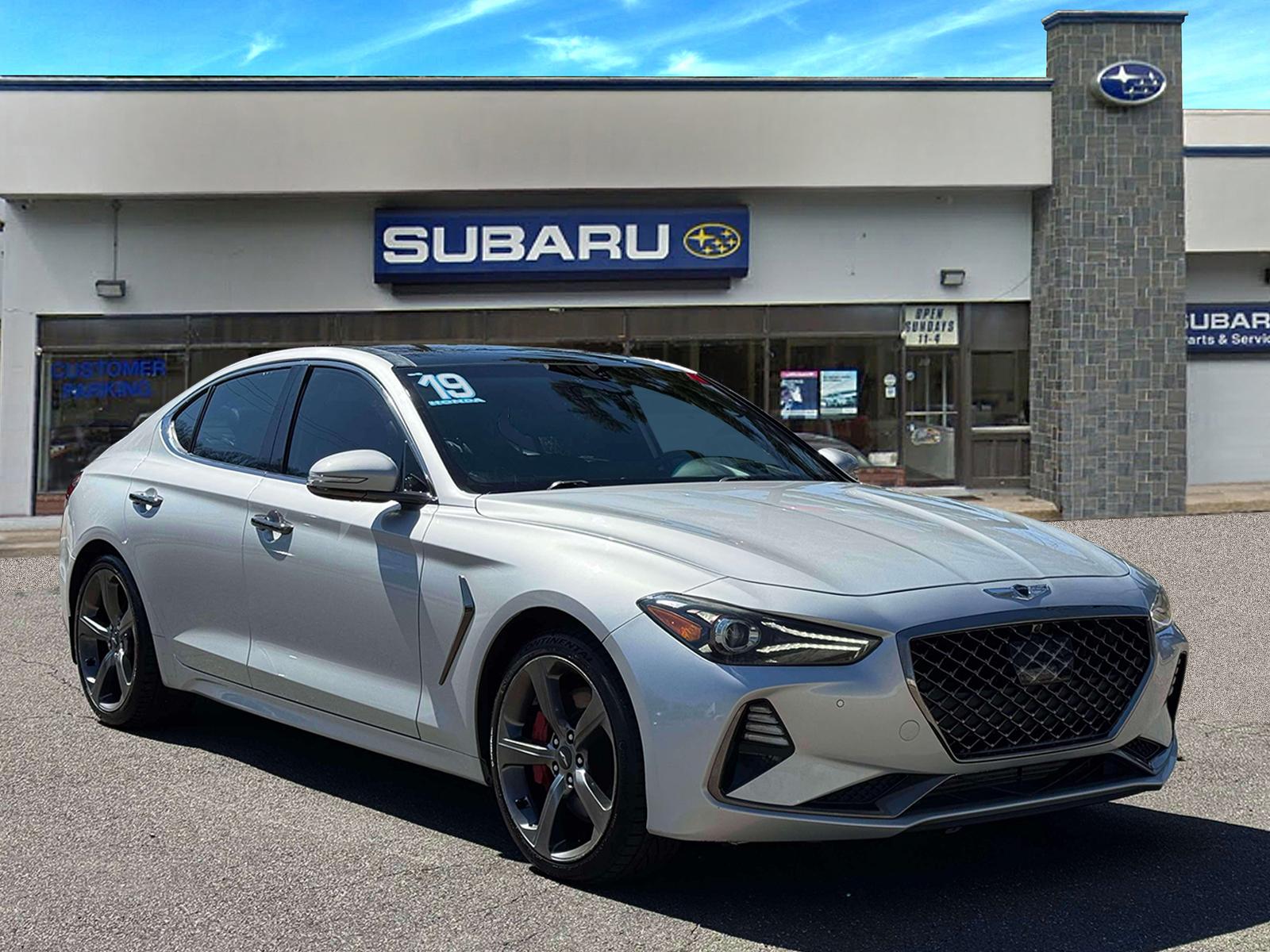 Santiago Silver 2019 Genesis G70 3.3T Advanced RWD Sedan Rear-Wheel Drive Automatic