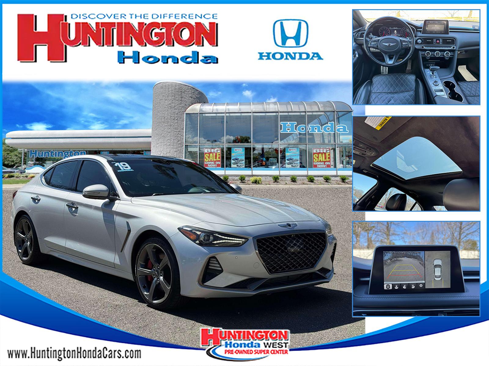 Santiago Silver 2019 Genesis G70 3.3T Advanced RWD Sedan Rear-Wheel Drive Automatic
