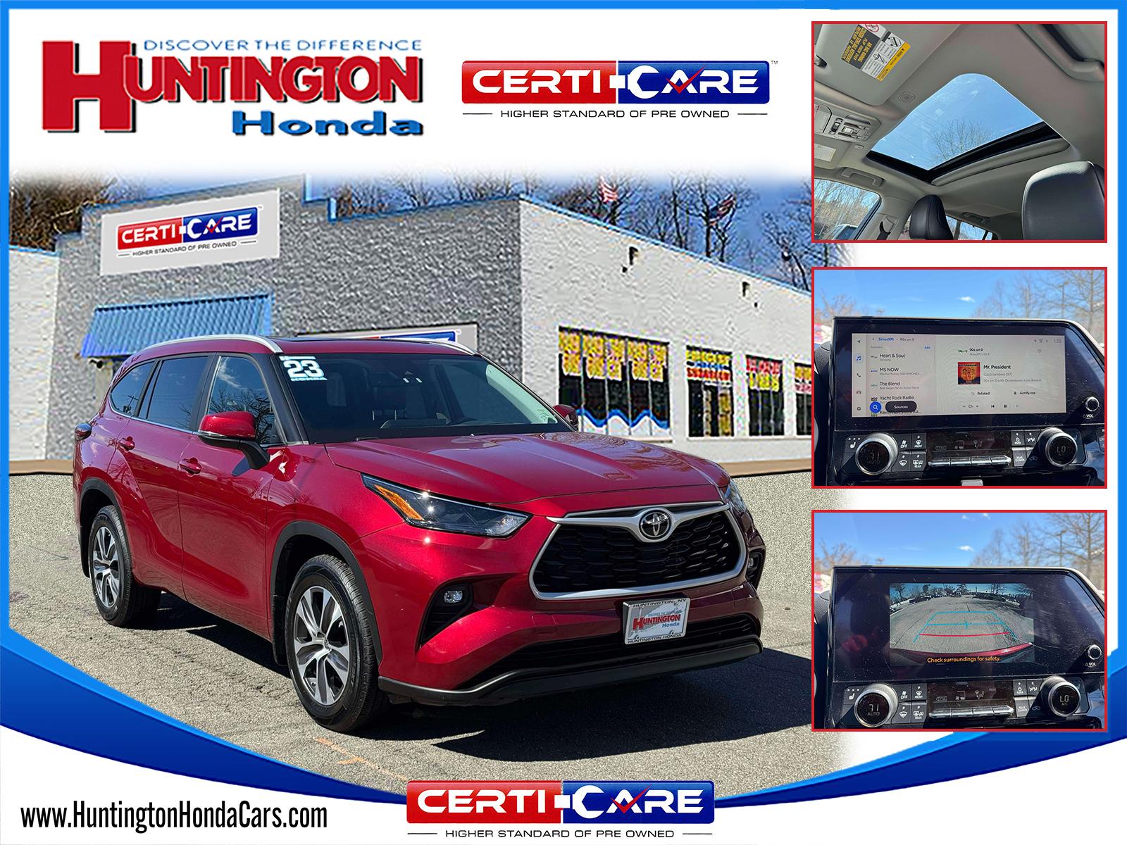 Red (Ruby Flare Pearl) 2023 Toyota Highlander XLE AWD SUV / Crossover All-Wheel Drive Automatic