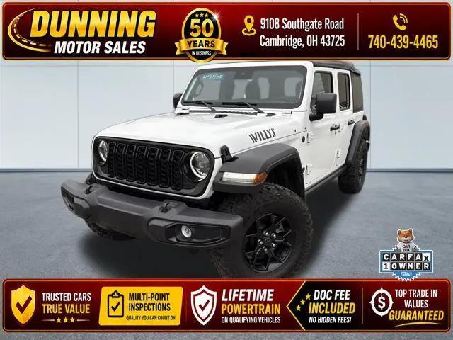 2024 Jeep Wrangler 4-Door Willys 4x4 for sale in Cambridge, OH