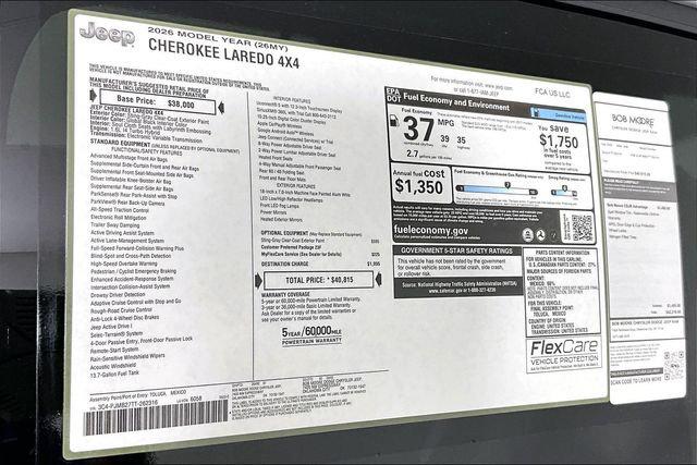 2026 Jeep Cherokee Laredo 4x4