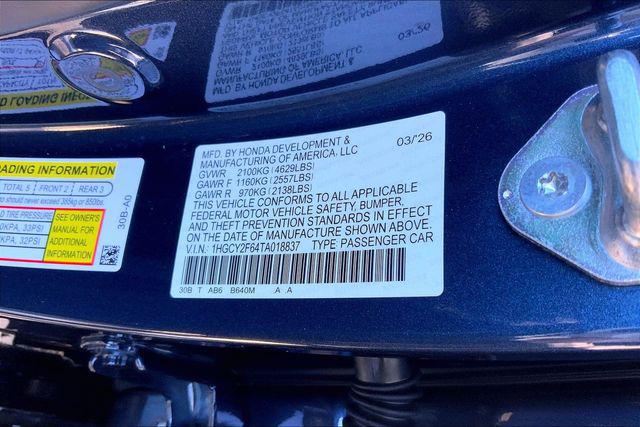 2026 Honda Accord Sedan EX-L