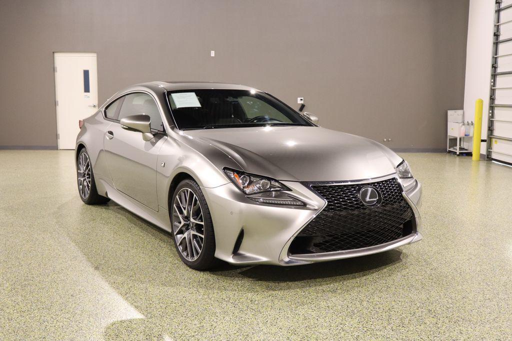 Silver 2018 Lexus RC 300 RWD Coupe Rear-Wheel Drive 8-Speed Automatic