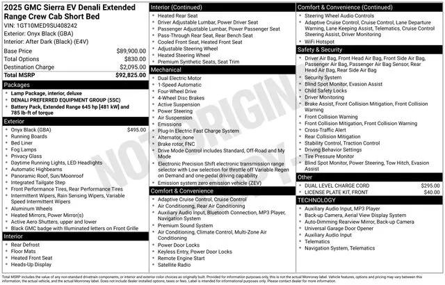 2025 GMC Sierra Extended Range Denali