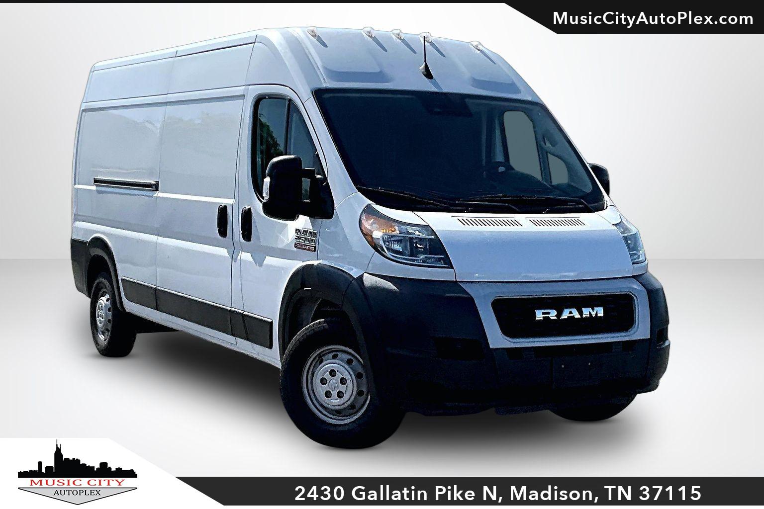 Bright White Clearcoat 2022 RAM ProMaster 2500 159 High Roof Cargo Van FWD Van Front-Wheel Drive Automatic