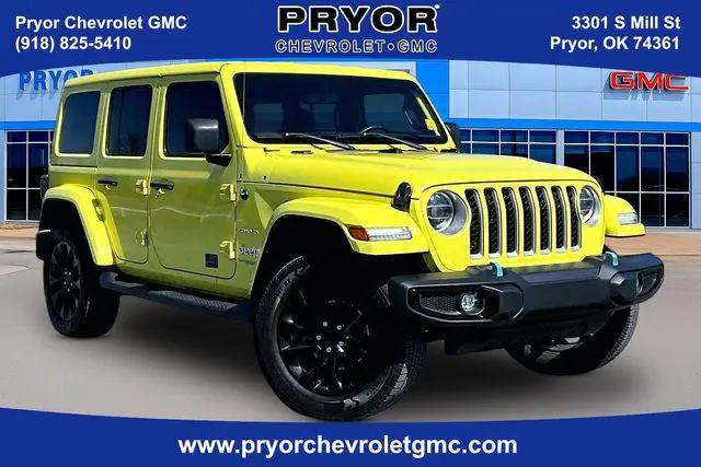 2022 Jeep Wrangler 4xe Unlimited Sahara 4x4 for sale in Pryor, OK