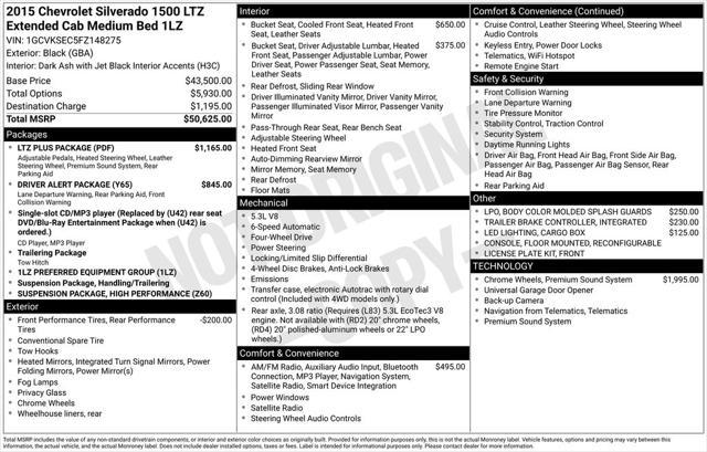 2015 Chevrolet Silverado 1500 1LZ