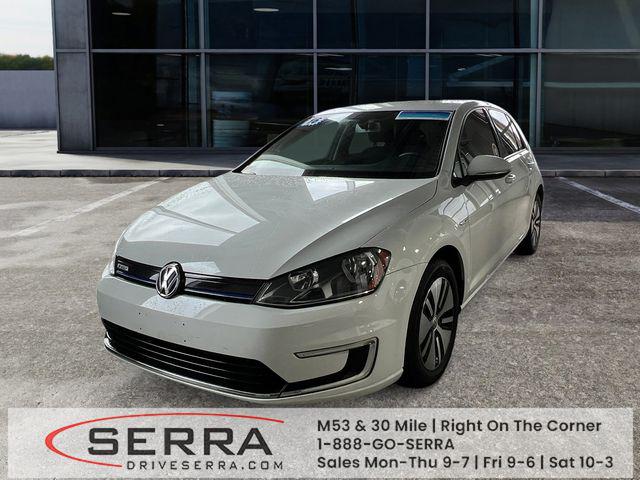 Pure White 2016 Volkswagen e-Golf SE Hatchback Front-Wheel Drive Automatic