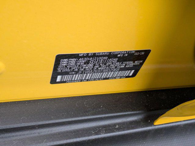 2026 Subaru WRX Series.Yellow
