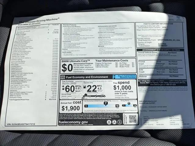 2026 BMW X5 xDrive50e