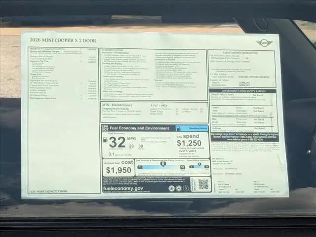 2026 MINI Hardtop Cooper S