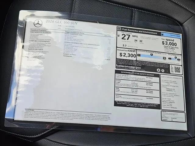 2026 Mercedes-Benz GLC GLC 300