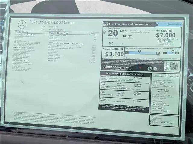 2026 Mercedes-Benz AMG GLE 53 4MATIC+