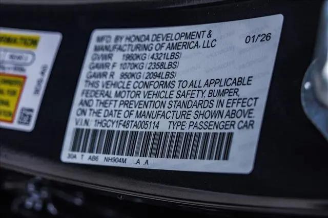 2026 Honda Accord Sedan SE