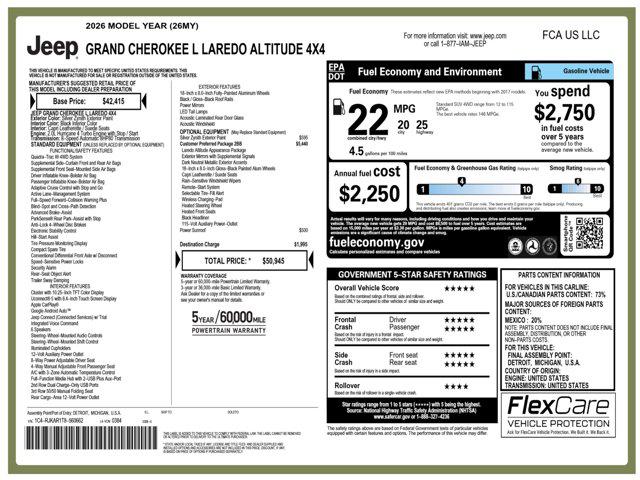 2026 Jeep Grand Cherokee L Altitude 4x4