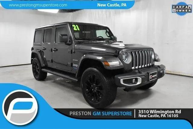 2021 Jeep Wrangler 4xe Unlimited Sahara 4x4 for sale in New Castle, PA