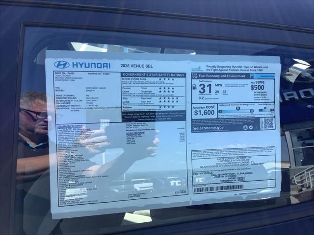 2026 Hyundai Venue SEL
