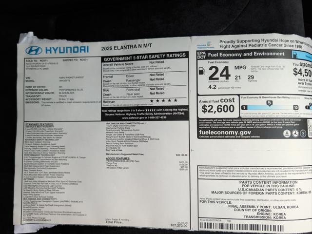 2026 Hyundai Elantra N