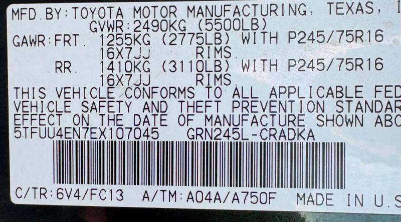 2014 Toyota Tacoma Base V6