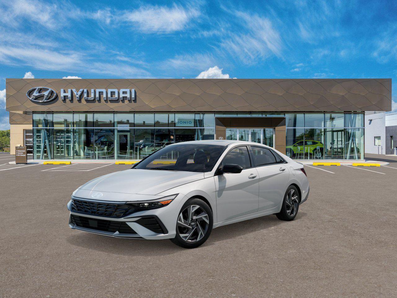 Serenity White 2026 Hyundai Elantra Sedan Front-Wheel Drive Continuously Variable Transmission
