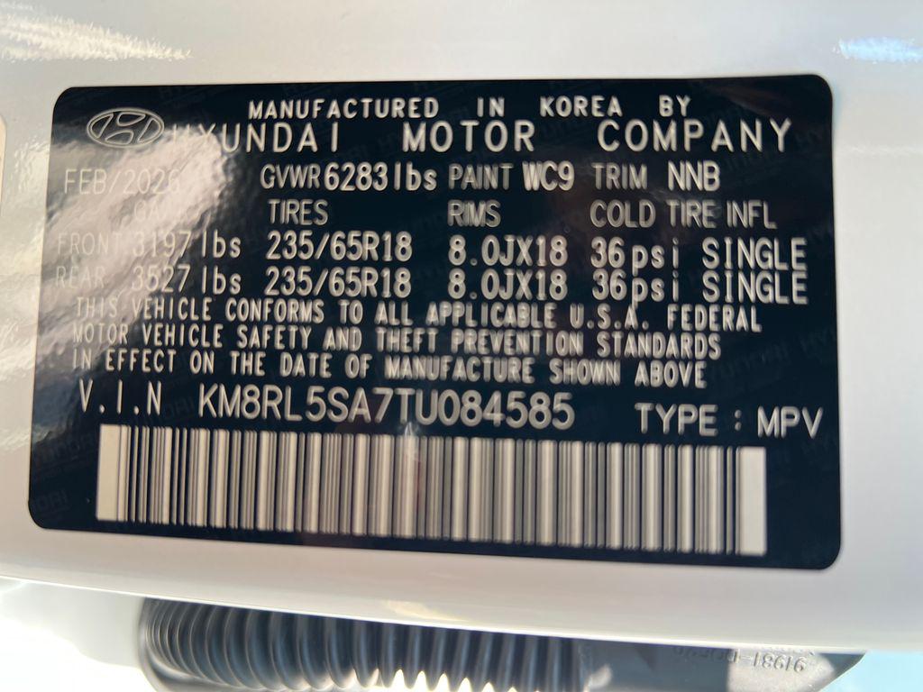 New 2026 White Pearl HYUNDAI Blue SEL 7P image 38