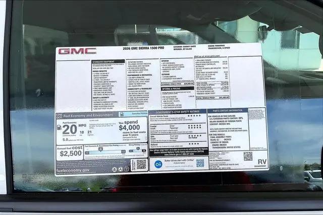 2026 GMC Sierra 1500 Regular Cab, Long Bed, Pro, RWD